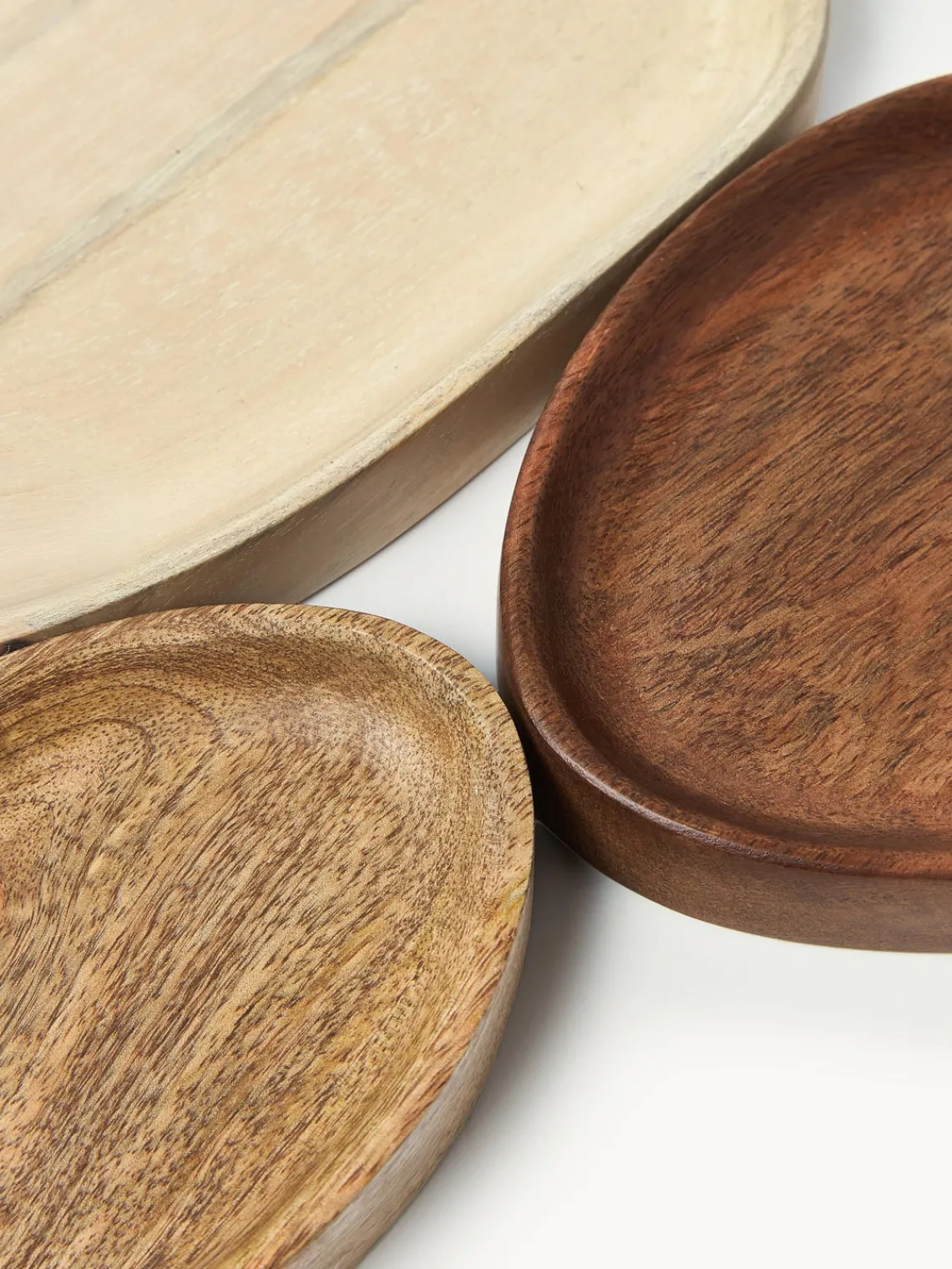 Bandejas Decorativas|Jarrones>Westwing Collection Bandejas decorativas de madera de mango Oda, 3 uds.