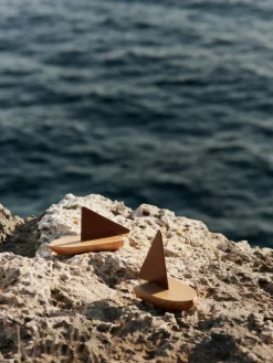 New Barquitos de juego de madera de roble Opty, 2 uds. Niños Juguetes A Partir De 1 Año|Decoración Infantil