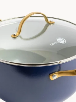 Ollas|Ollas></noscript>GreenPan Batería de cocina antiadherente Padova, 10 pzas. Azul oscuro, blanco crema, dorado