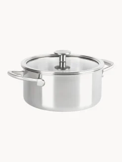 Ollas|Ollas></noscript>KitchenAid Batería de cocina de 3 capas , 7 pzas. Plateado