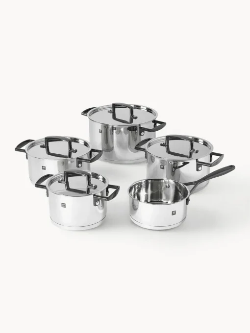 Clearance Batería de cocina de acero inoxidable Bellasera, 5 pzas. Ollas|Ollas