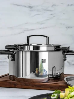 Clearance Batería de cocina de acero inoxidable Bellasera, 5 pzas. Ollas|Ollas