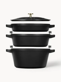Clearance Batería de cocina de hierro fundido La Cocotte, 3 uds. Ollas|Ollas