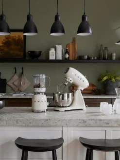 Aparatos De Cocina|Aparatos De Cocina></noscript>Smeg Batidora 50's Style Blanco crema brillante