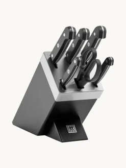 Cuchillos De Cocina Y Bloques|Cuchillos De Cocina>ZWILLING Bloque de cuchillos autoafilables Gourmet, 7 pzas. Negro