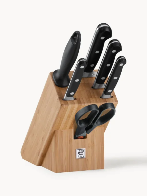 Cuchillos De Cocina Y Bloques|Cuchillos De Cocina>ZWILLING Bloque de cuchillos de madera de bambú Professional, 7 uds.