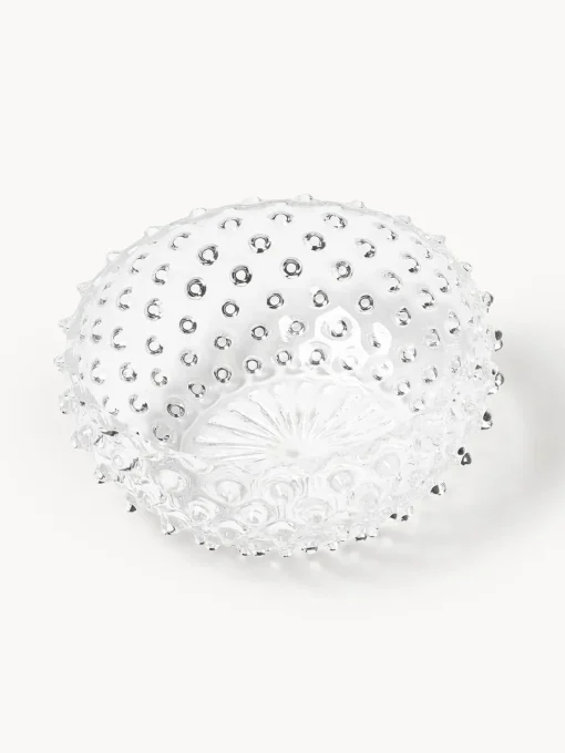 Boles Y Tazones|Vajillas Completas>ANNA VON LIPA Bol de vidrio soplado Hobnail Transparente