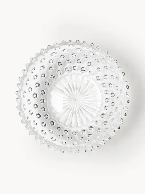 Boles Y Tazones|Vajillas Completas>ANNA VON LIPA Bol de vidrio soplado Hobnail Transparente