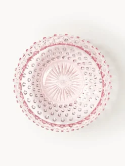 Boles Y Tazones|Vajillas Completas></noscript>ANNA VON LIPA Bol de vidrio soplado Hobnail Rosa claro transparente