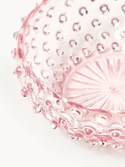 Boles Y Tazones|Vajillas Completas></noscript>ANNA VON LIPA Bol de vidrio soplado Hobnail Rosa claro transparente