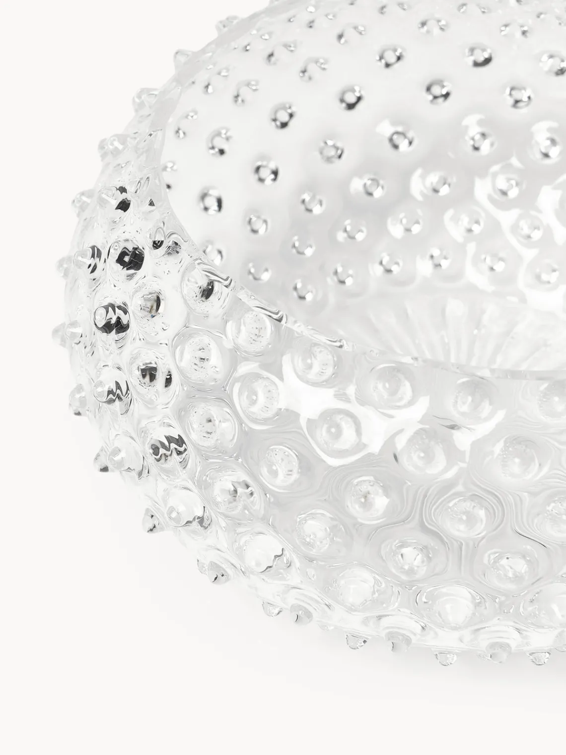 Bol de vidrio soplado Hobnail Boles Y Tazones|Vajillas Completas