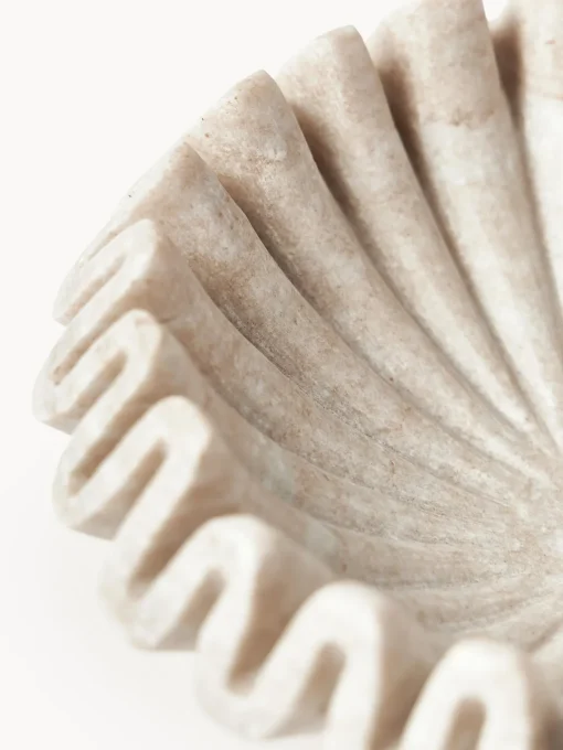 New Bol decorativo artesanal de mármol Santorini, Ø 18 cm Jarrones|Cuencos Decorativos