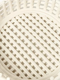Jarrones|Cuencos Decorativos></noscript>Ferm Living Bol decorativo artesanal de cerámica Centrepiece Blanco Off White