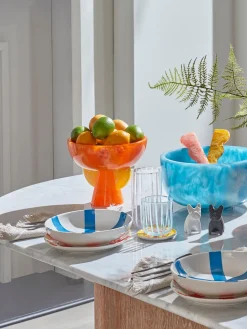 Jarrones|Cuencos Decorativos>Jonathan Adler Bol decorativo artesanal en look mármol Como