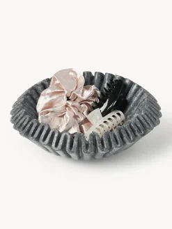 Outlet Bol decorativo artesanal de mármol Santorini, Ø 31 cm Cuencos Decorativos|Jarrones