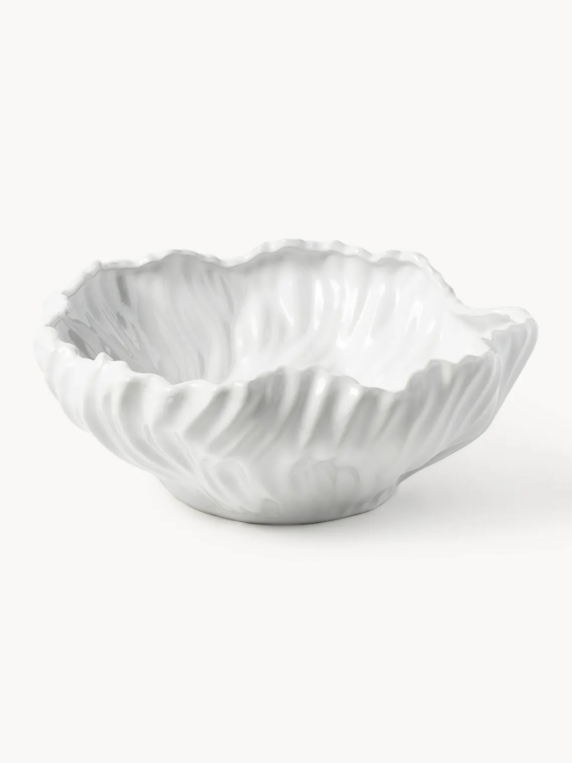 Sale Bol decorativo con borde acanalado XL Milazzo Jarrones|Cuencos Decorativos