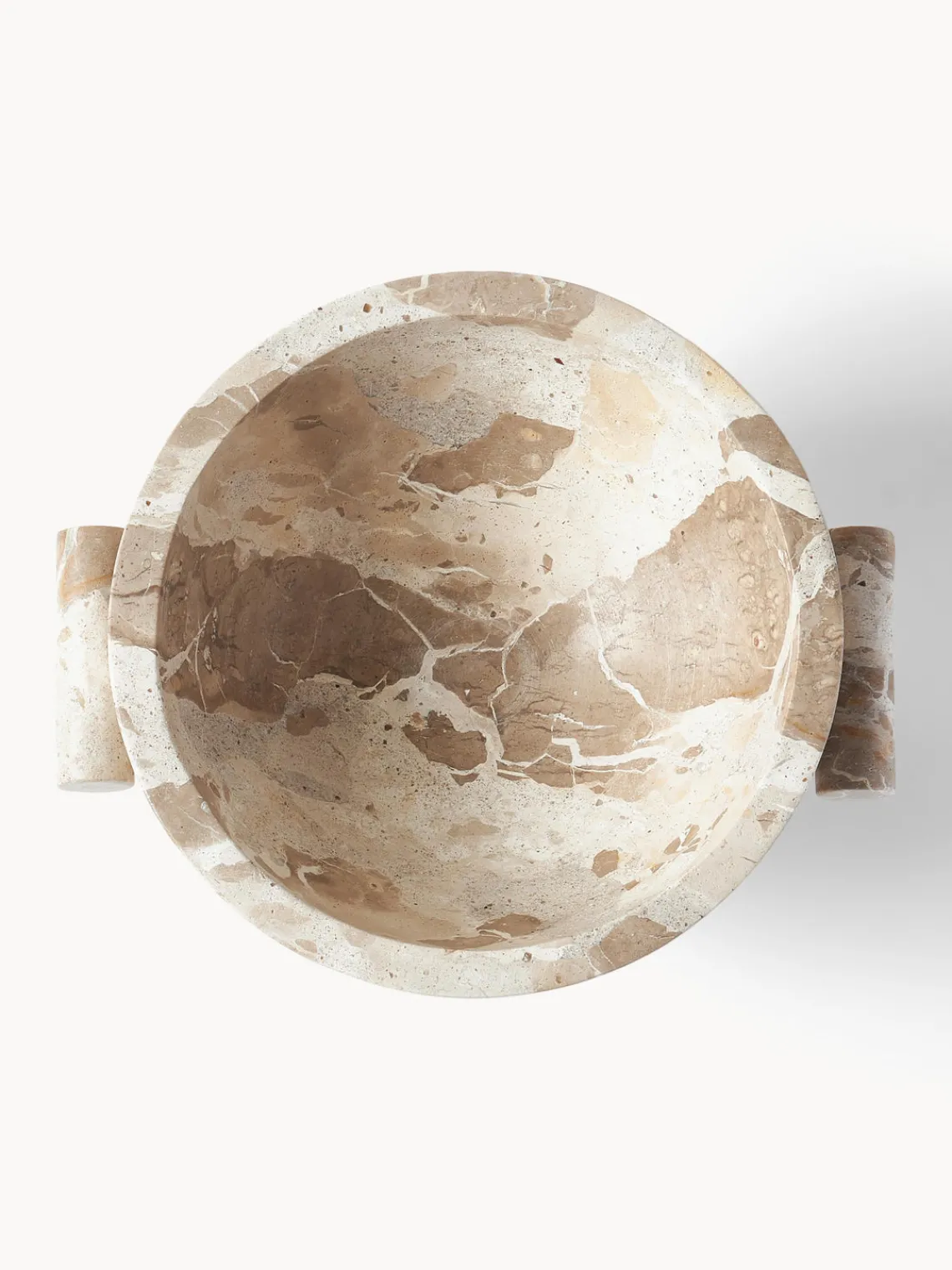 Jarrones|Cuencos Decorativos>Westwing Collection Bol decorativo de mármol Fossil, 15 cm Mármol tonos beige