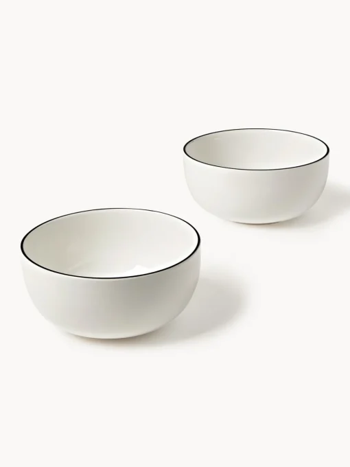 Clearance Boles de porcelana Facile, 2 uds. Boles Y Tazones|Vajillas Completas