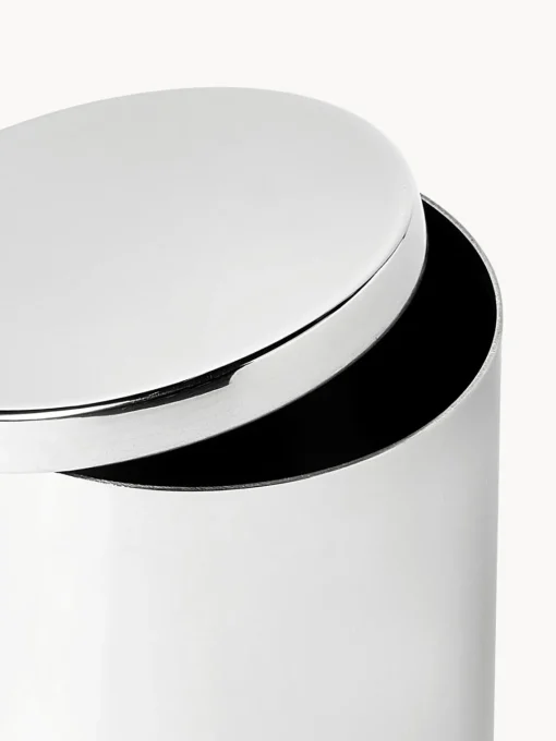Accesorios De Baño|Jarrones>Westwing Collection Bote de almacenamiento de metal Halston Plateado
