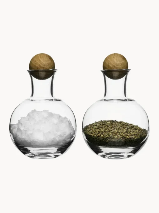 Molinillos De Especias|Molinillos De Especias>Sagaform Botes para especias de vidrio soplado artesanalmente Eden, 2 uds.