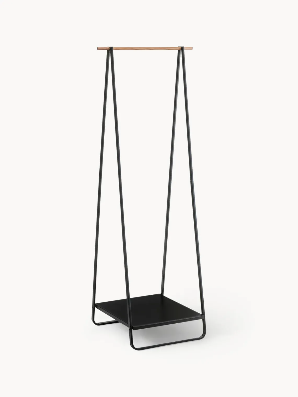 Percheros De Pie|Percheros De Pie>Yamazaki Burro de metal Tower Negro, madera