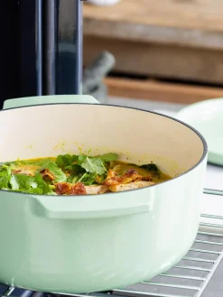 Ollas|Ollas></noscript>KitchenAid Cacerola antiadherente Doelle Verde menta