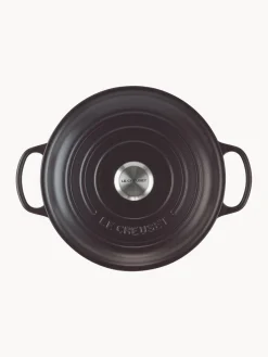 Ollas|Ollas></noscript>LE CREUSET Cacerola de hierro fundido Signature Collection Negro, plateado