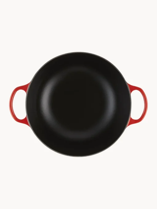 Ollas|Ollas>LE CREUSET Cacerola Marmita de hierro fundido La Marmite Signature Collection Tonos rojos, plateado