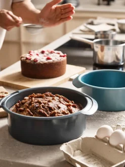 New Cacerolas con revestimiento antiadherente Nest, 2 uds. Bandejas Para Horno|Bandejas Para Horno