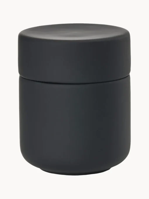 Accesorios De Baño|Jarrones>Zone Denmark Caja de almacenamiento con superficie suave al tacto Ume Negro mate