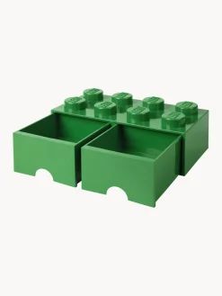 Decoración Infantil|Cestas Y Cajas></noscript>LEGO Caja de almacenamiento con 2 cajones Brick Eight Verde