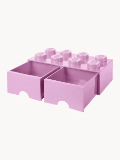 Cestas Y Cajas|Decoración Infantil></noscript>LEGO Caja de almacenamiento con 2 cajones Brick Eight Rosa claro