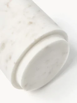 Accesorios De Baño|Jarrones></noscript>Westwing Collection Caja de almacenamiento de mármol Simba, al 12 cm Mármol blanco