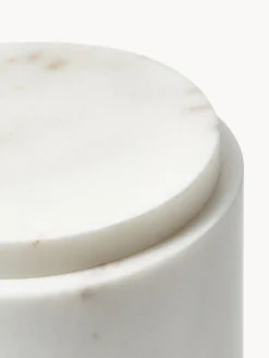 Accesorios De Baño|Jarrones></noscript>Westwing Collection Caja de almacenamiento de mármol Simba, al 12 cm Mármol blanco
