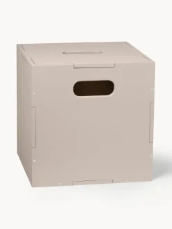 Cestas Y Cajas|Decoración Infantil>Nofred Caja de madera Cube Beige claro