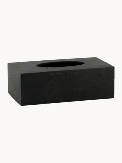 Accesorios De Baño|Jarrones>Andrea House Caja de pañuelos en look pizarra Slate