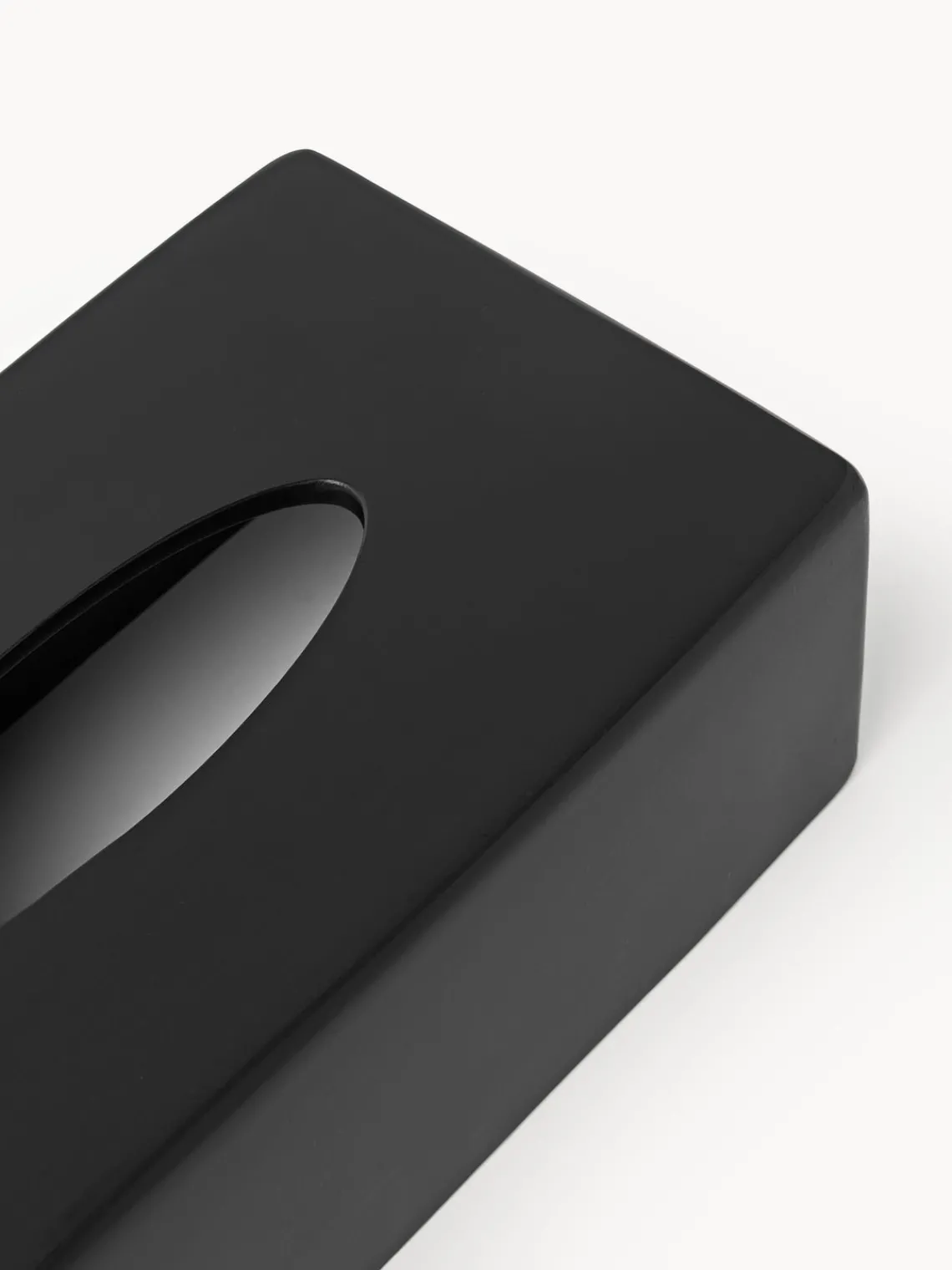 Accesorios De Baño|Jarrones>Westwing Collection Caja de pañuelos Kyle Negro