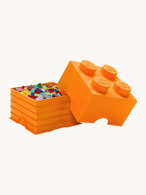 Hot Caja infantil ® con 4 pomos Brick Niños Decoración Infantil|Cestas Y Cajas