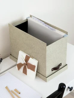 Material De Oficina|Material De Oficina></noscript>Bigso Box of Sweden Caja organizadora Johan Verde oliva