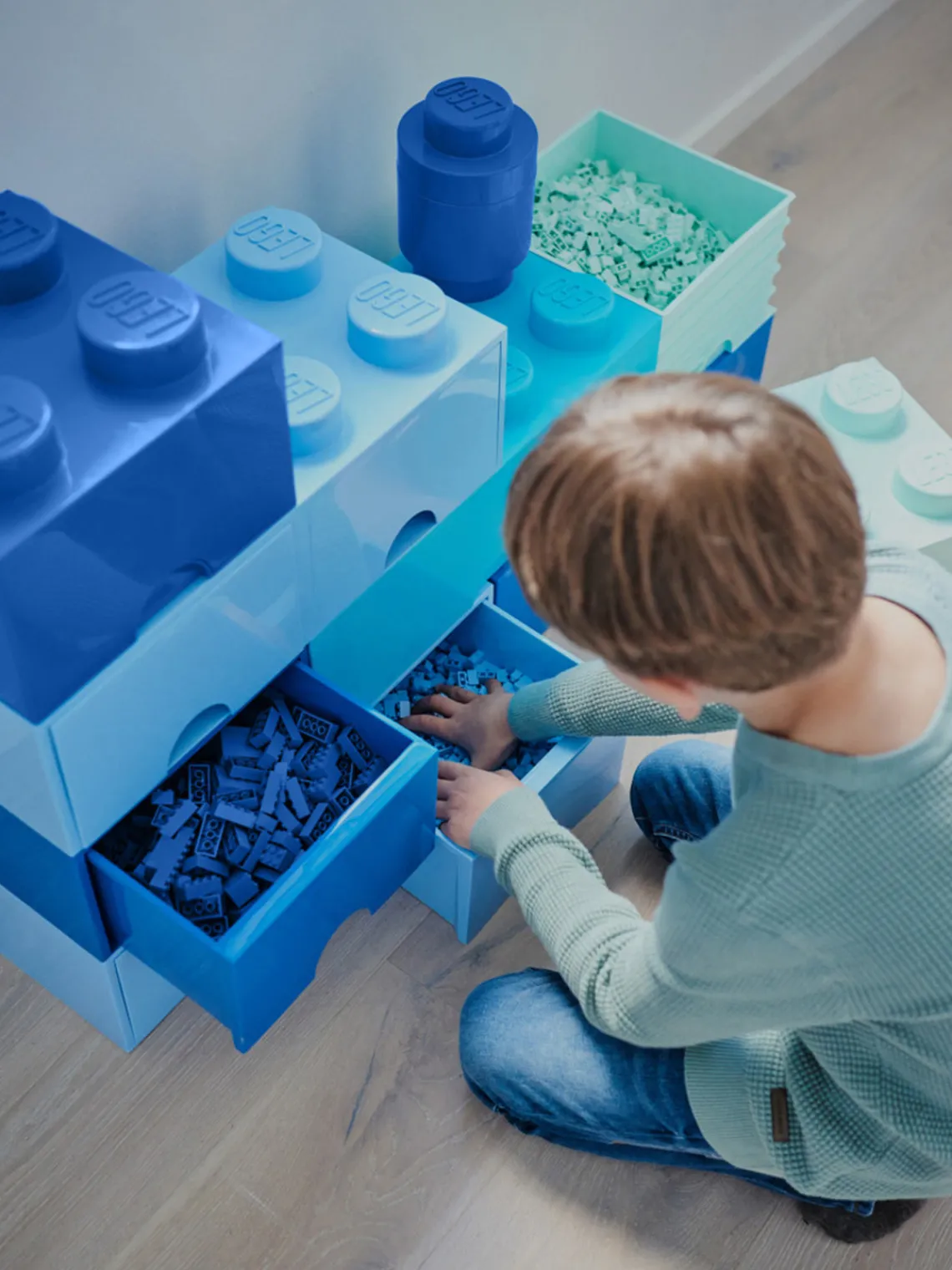 Outlet Cajón infantil ® Brick, 8 pomos Niños Cestas Y Cajas|Decoración Infantil