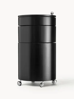 Cajoneras|Cajoneras>Verpan Cajonera redonda de diseño Verner Panton Barboy Negro mate