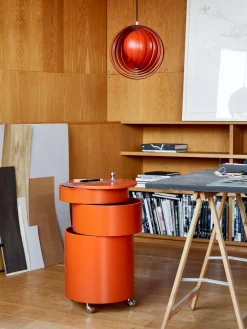Sale Cajonera redonda de diseño Verner Panton Barboy Cajoneras|Cajoneras