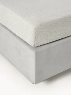 Camas Continentales|Camas></noscript>Westwing Collection Cama continental con espacio de almacenamiento Livia Tejido fino gris claro