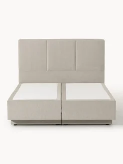 Camas Continentales|Camas></noscript>Westwing Collection Cama continental con espacio de almacenamiento Oberon Tejido fino beige