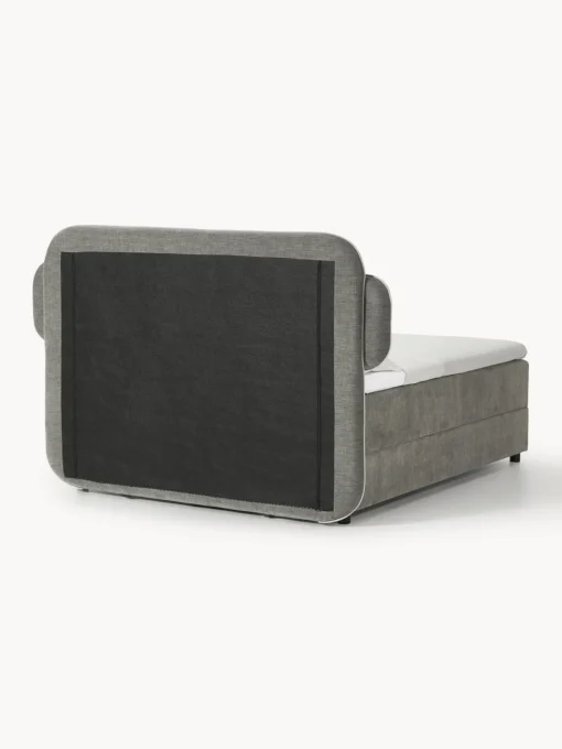 Camas Continentales|Camas>Westwing Collection Cama continental con espacio de almacenamiento Enrica Tejido gris oscuro