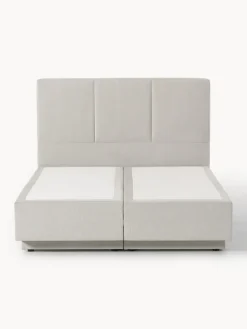 Camas Continentales|Camas></noscript>Westwing Collection Cama continental con espacio de almacenamiento Oberon Tejido fino beige claro