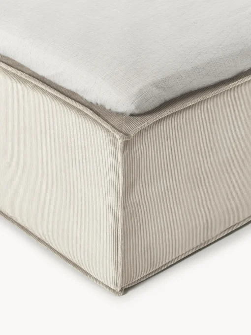 Camas Continentales|Camas>Westwing Collection Cama continental de pana Lennon Pana beige claro