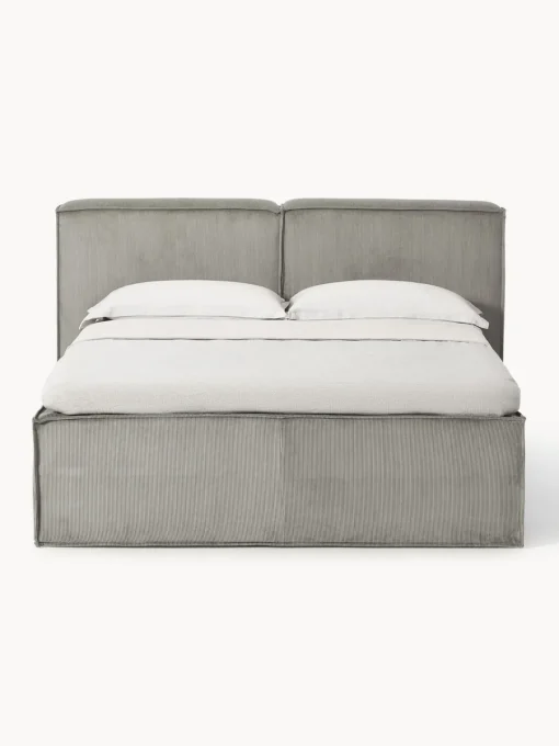 Sale Cama continental de pana Lennon Camas Continentales|Camas