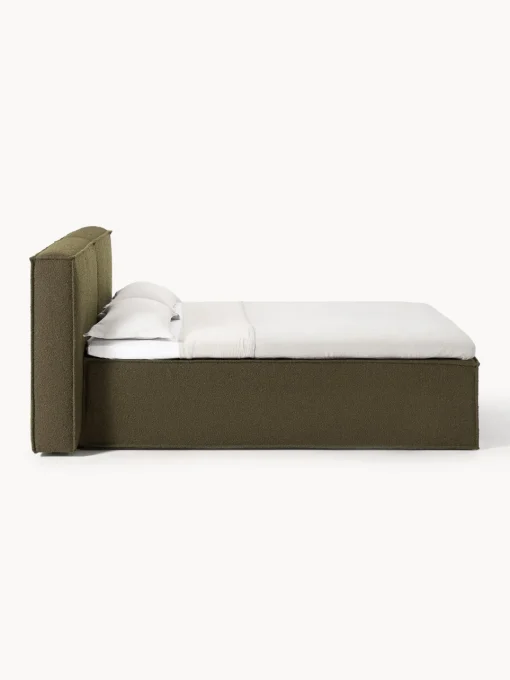 Cama continental en tejido bouclé Lennon Camas Continentales|Camas
