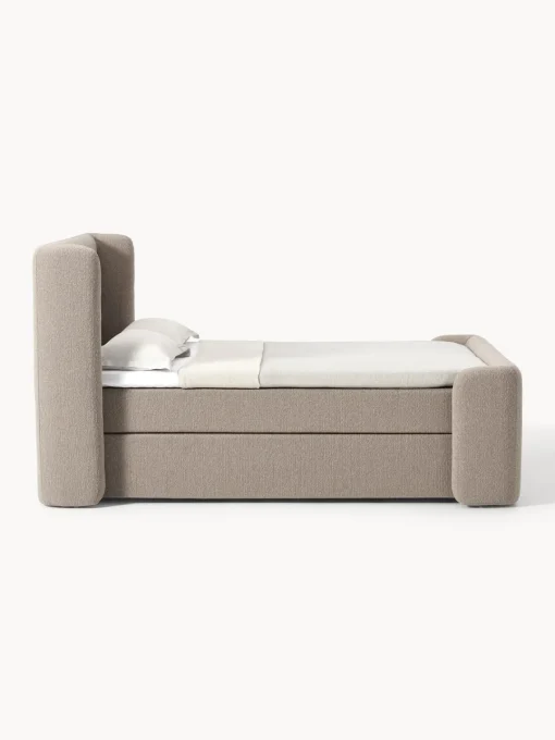 New Cama continental en tejido bouclé Perla Camas Continentales|Camas